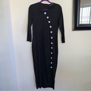 NWT Fancyqube Long Black Gothic Dress